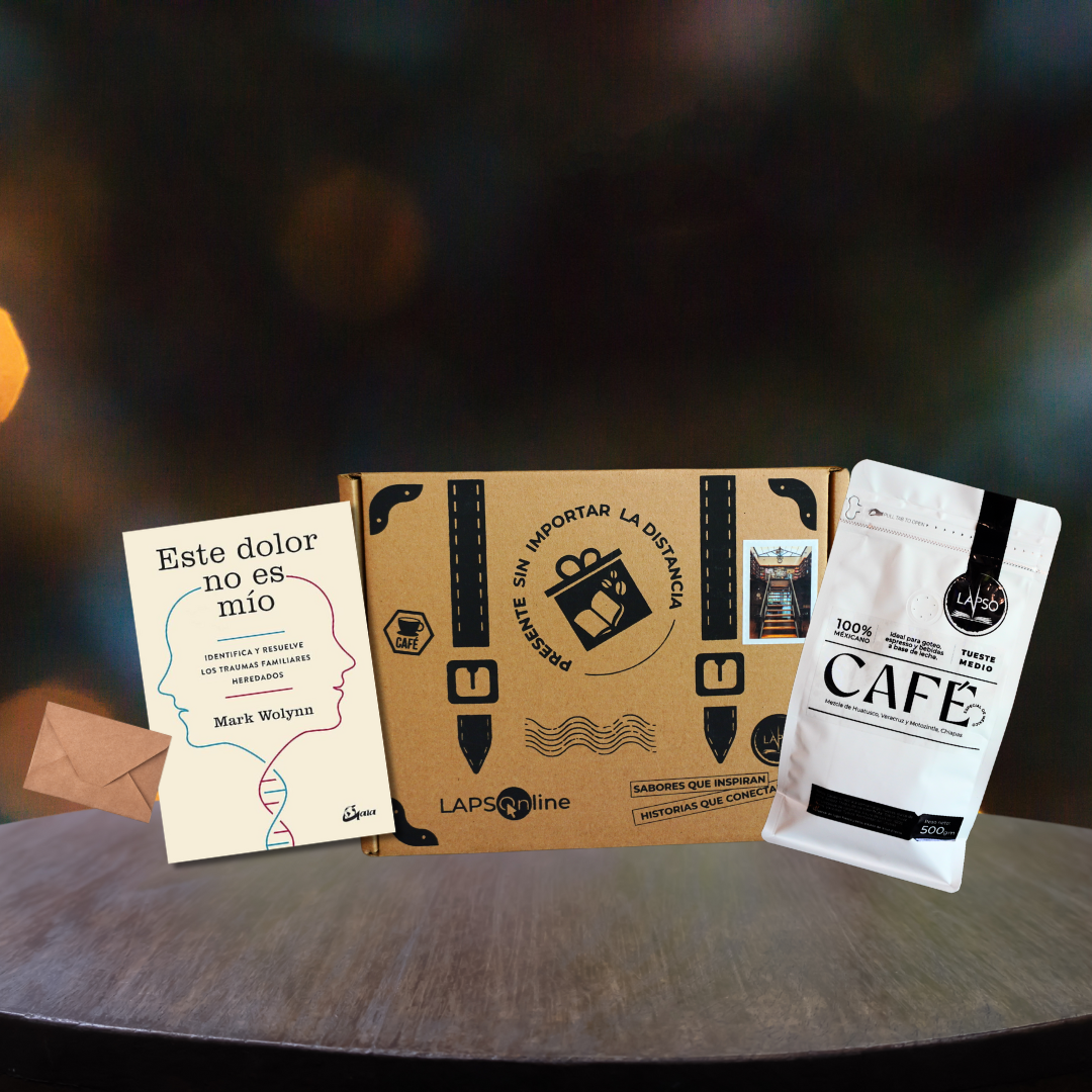 ESTUCHE: ESTE DOLOR NO ES MÍO + BOLSA DE CAFÉ 500g.